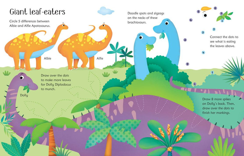Usborne Wipe-Clean: Dinosaur Activities