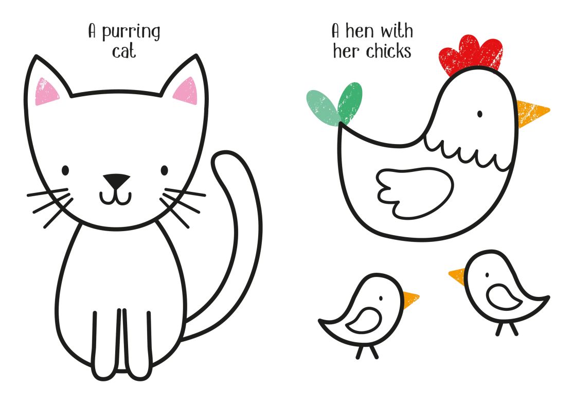 Usborne Little Coloring - Animals