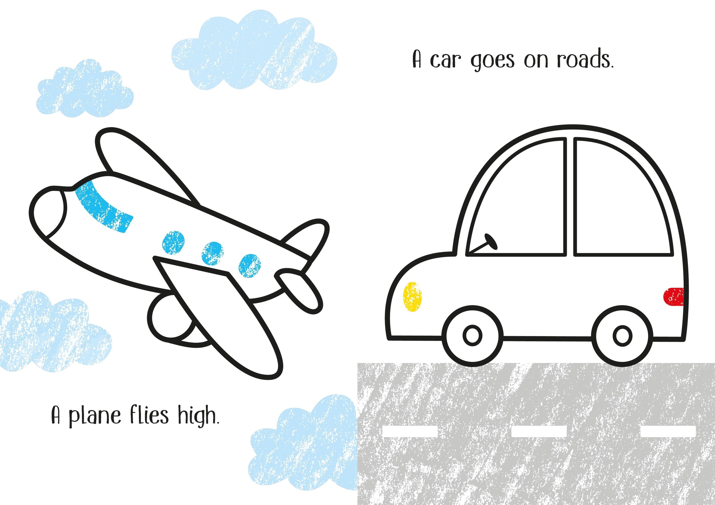 Usborne Little Coloring - Things That Go