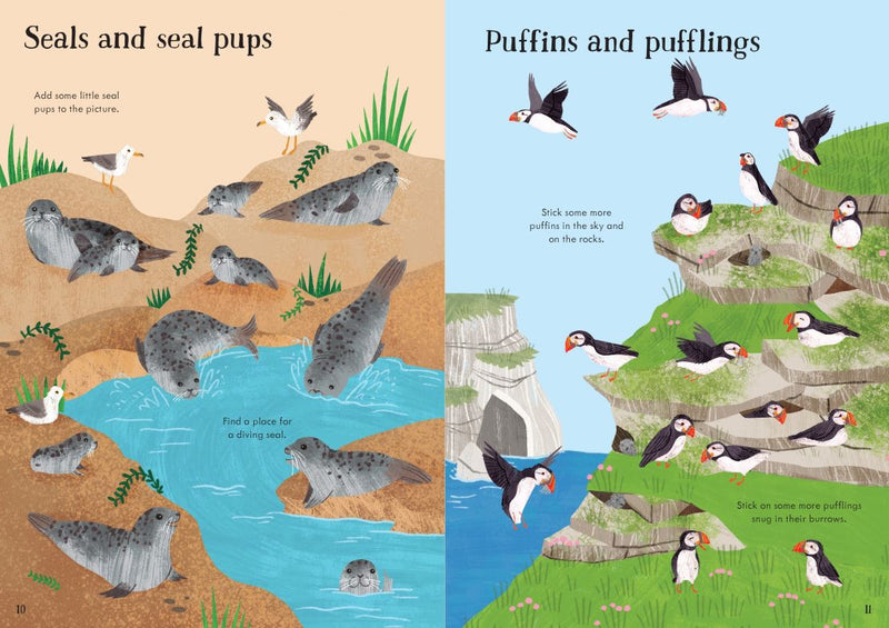 Usborne Little First Stickers - Seashore