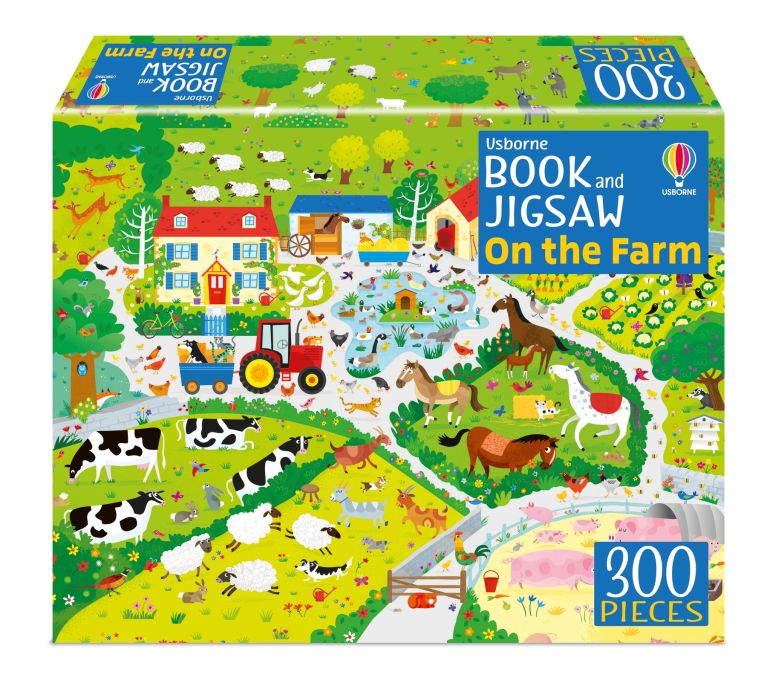 Usborne Book and Jigsaw - On the Farm