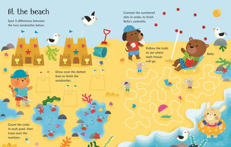 Usborne Wipe-Clean: Summer Activities