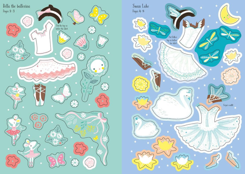 Usborne Little Sticker Dolly Dressing - Ballerina