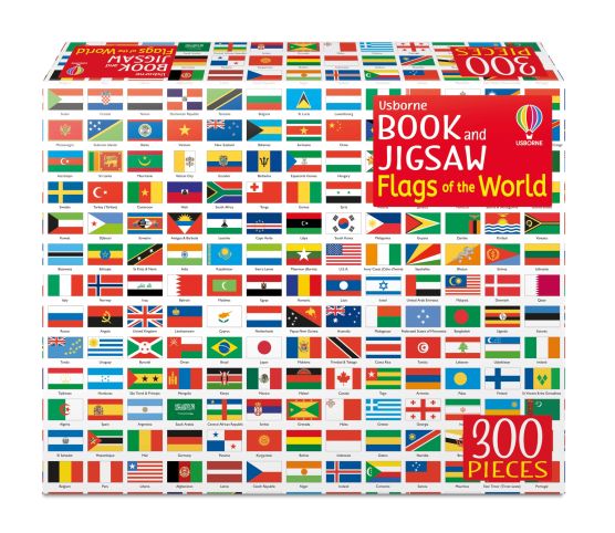Usborne Book and Jigsaw - Flags of the World