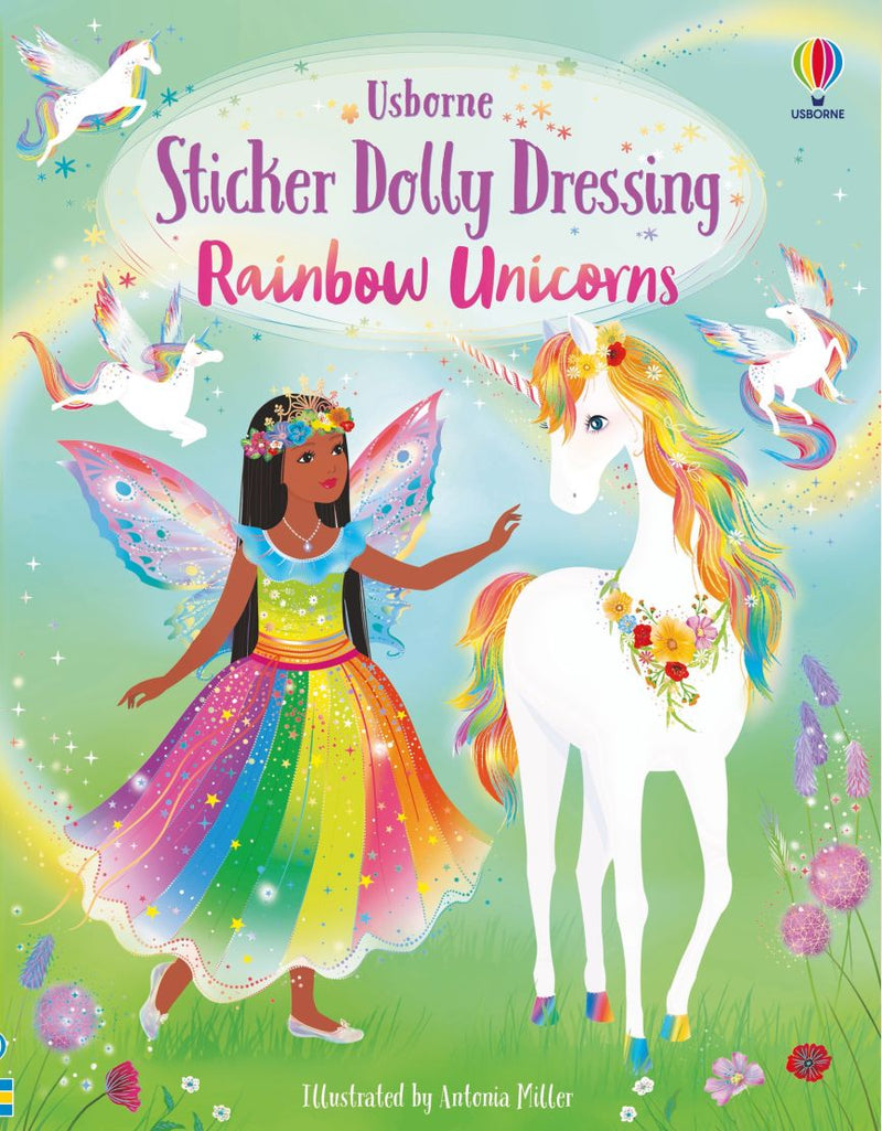 Usborne Sticker Dolly Dressing - Rainbow Unicorns