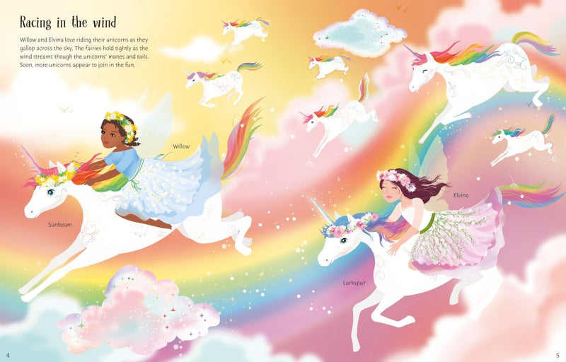 Usborne Sticker Dolly Dressing - Rainbow Unicorns