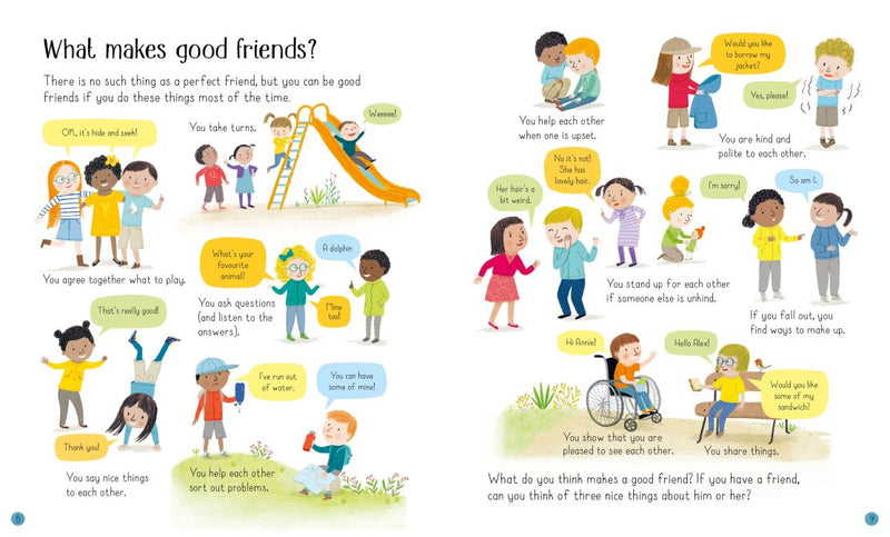 Usborne All About Friends: A Friendship Book