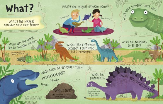 Usborne Lift-the-Flap Questions and Answers About Dinosaurs