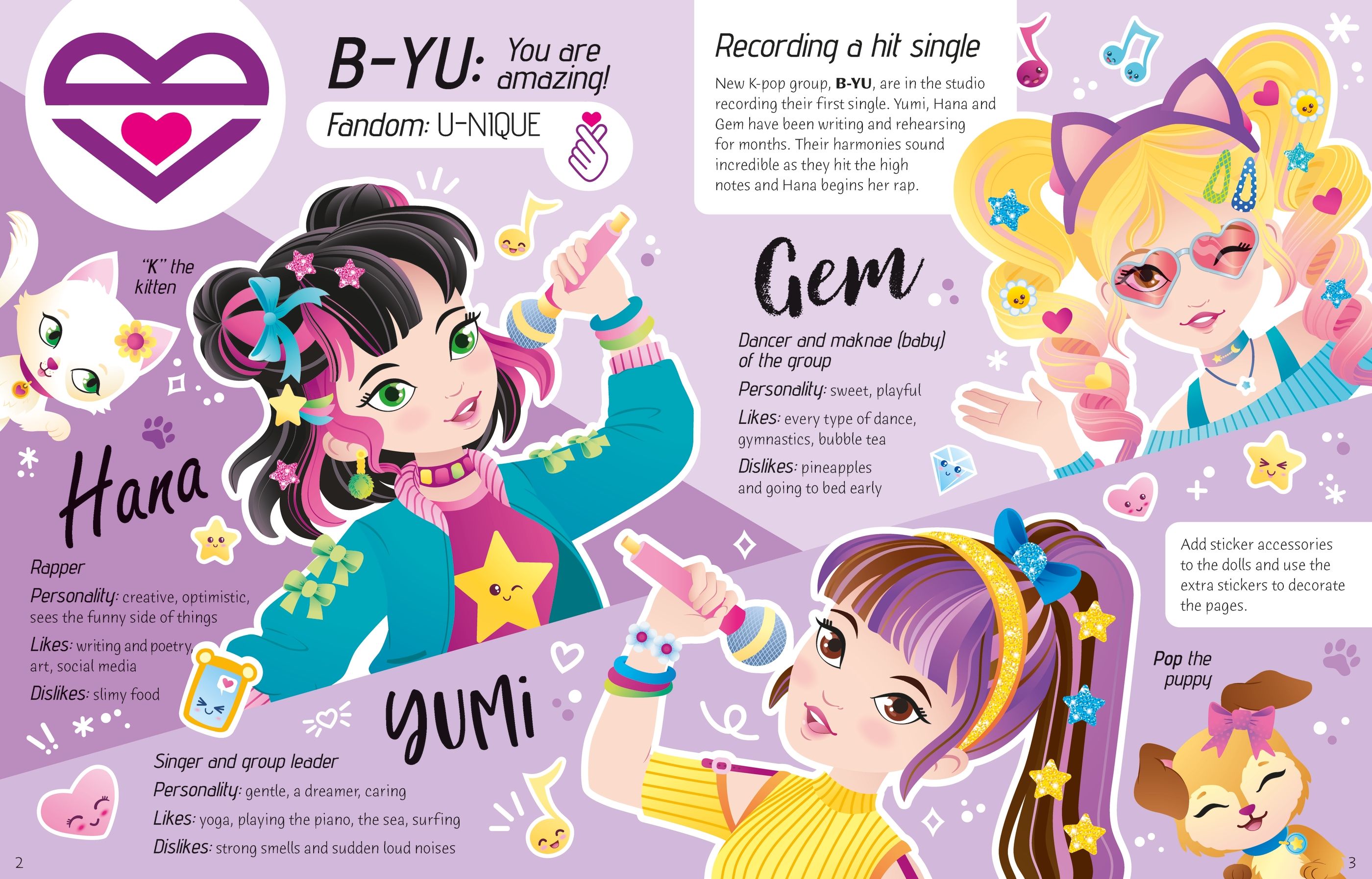 Usborne Sticker Dolly Dressing - K-Pop