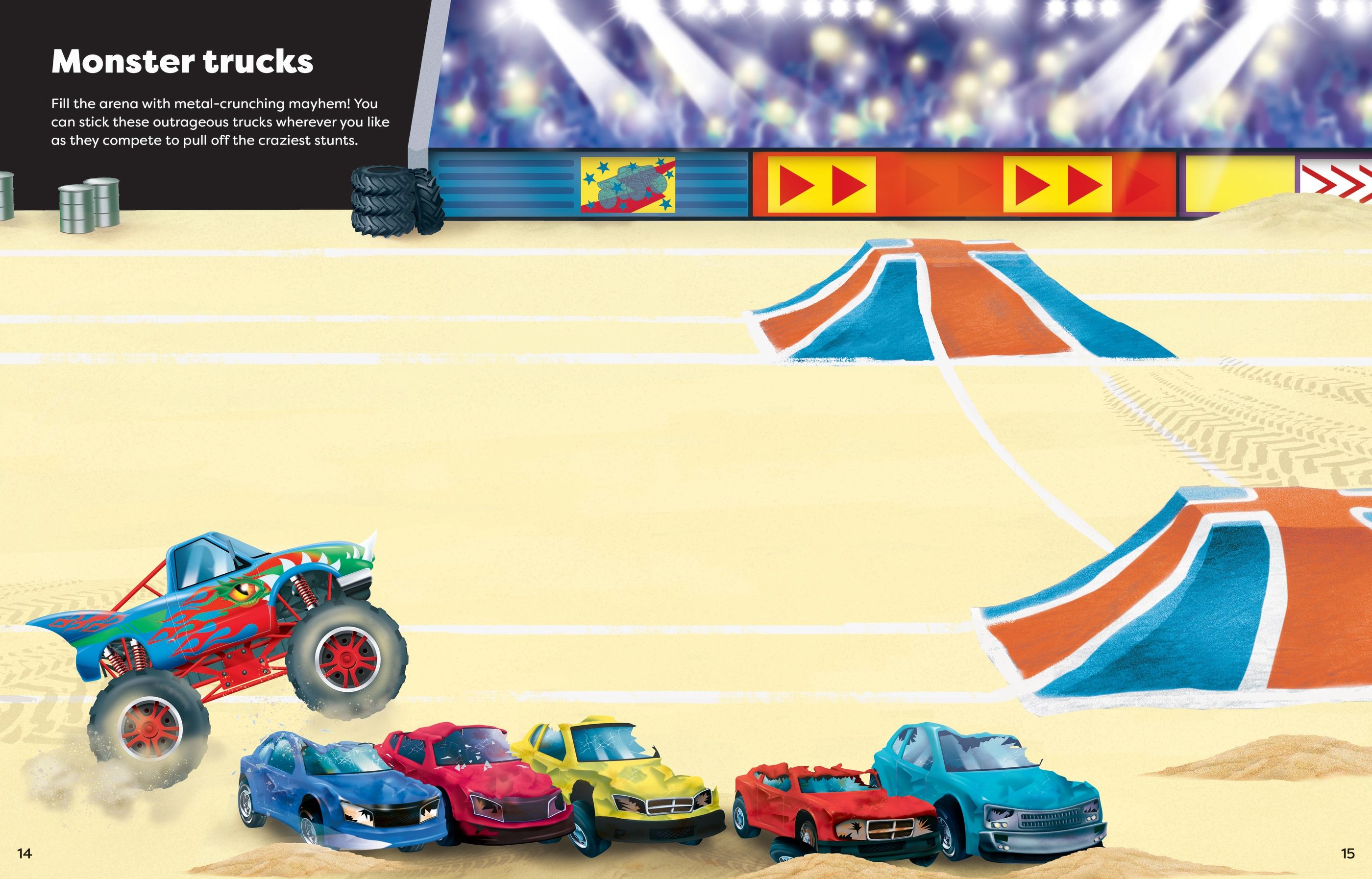 Usborne Big Sticker Book of Trucks