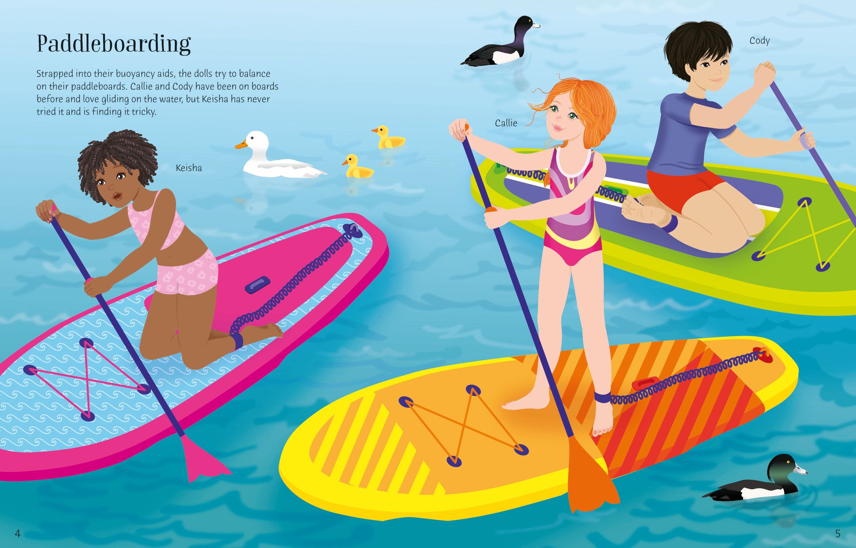 Usborne Sticker Dolly Dressing - Summer Camp