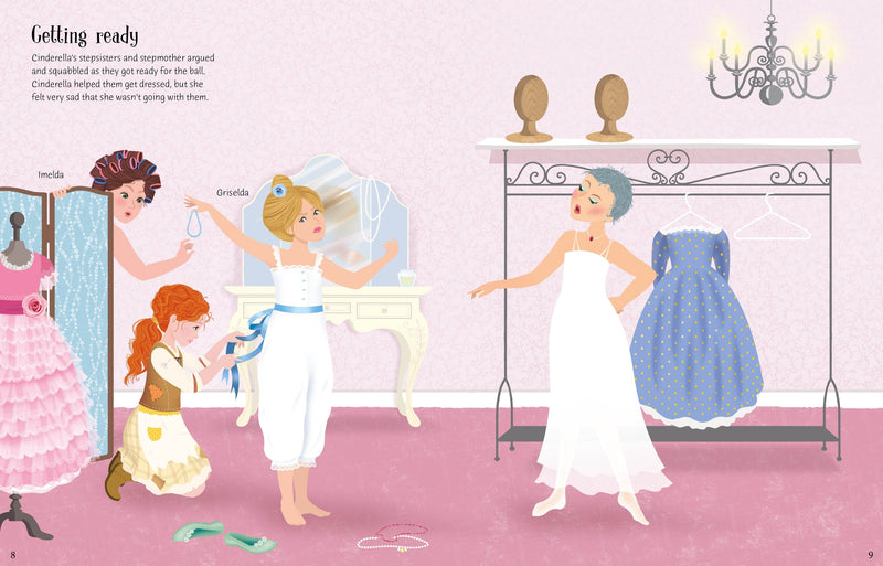 Usborne Sticker Dolly Dressing - Cinderella