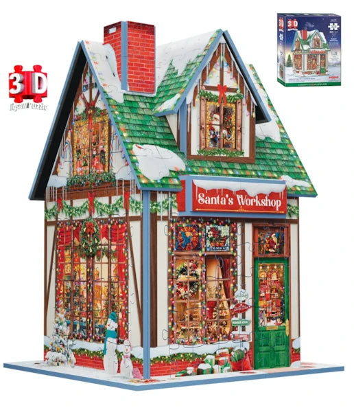 Eurographics 323 Piece 3D Puzzle - Santa’s Workshop