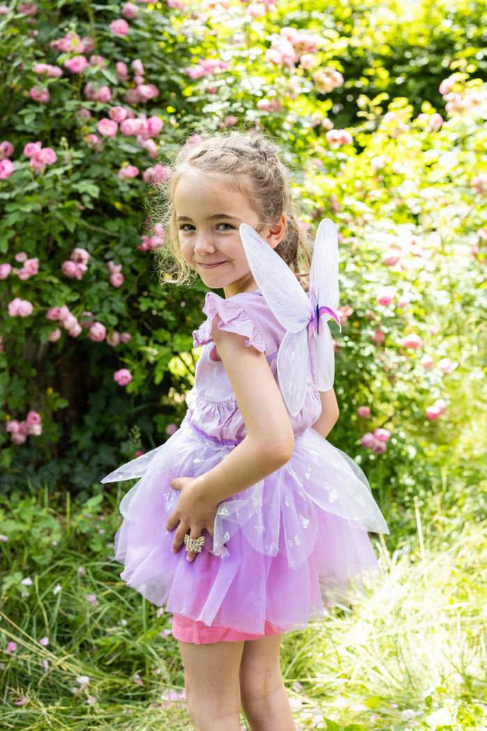 Great Pretenders Flutter Butterfly Skirt & Wings Lilac Size: 4-6