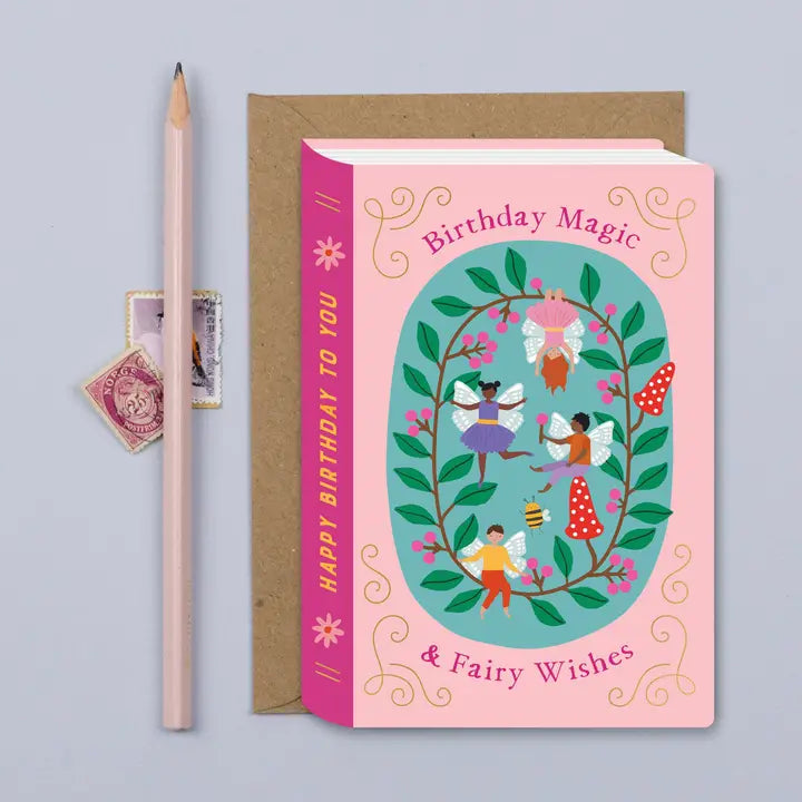 Birthday Card Fairy Wishes Book
