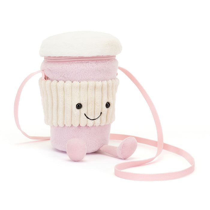 Jellycat Amuseables Pink Coffee-To-Go Bag