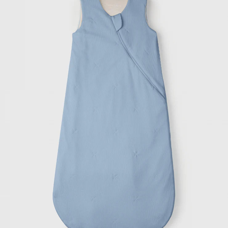 Loulou Lollipop Waffle Sleep Bag 1.0 Tog - Blue Fog - Various Sizes