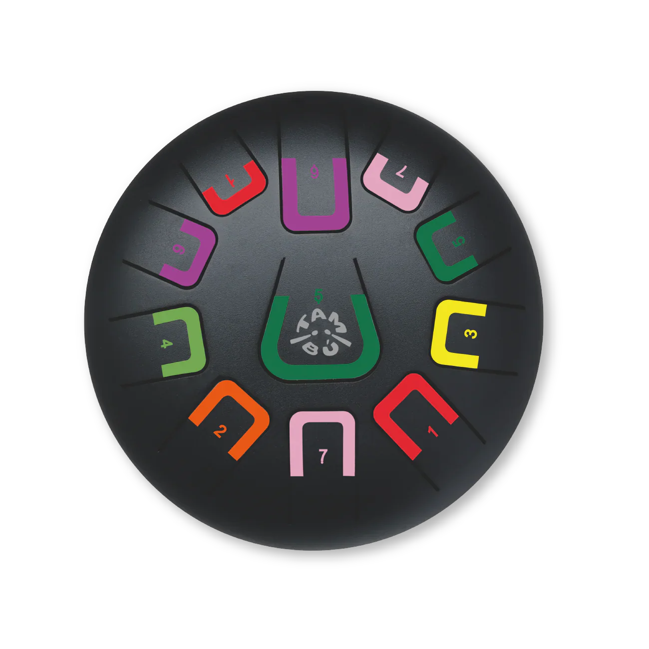 8" Tambu Tongue Drum 11 Tones - Black Nature