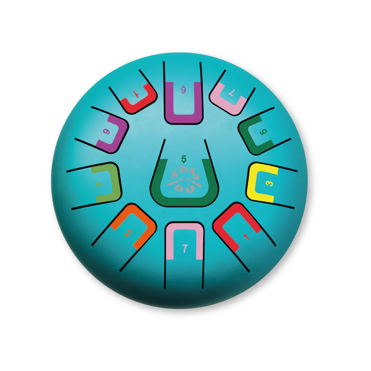 8" Tambu Tongue Drum 11 Tones - Under the Sea