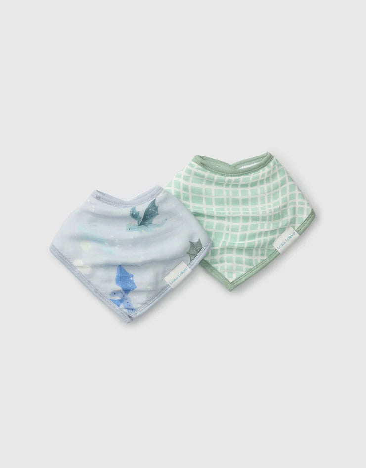 Loulou Lollipop Muslin Bandana Bib Set - Various Styles