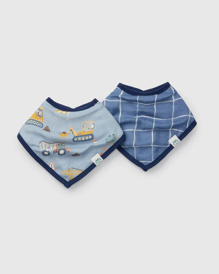 Loulou Lollipop Muslin Bandana Bib Set - Various Styles
