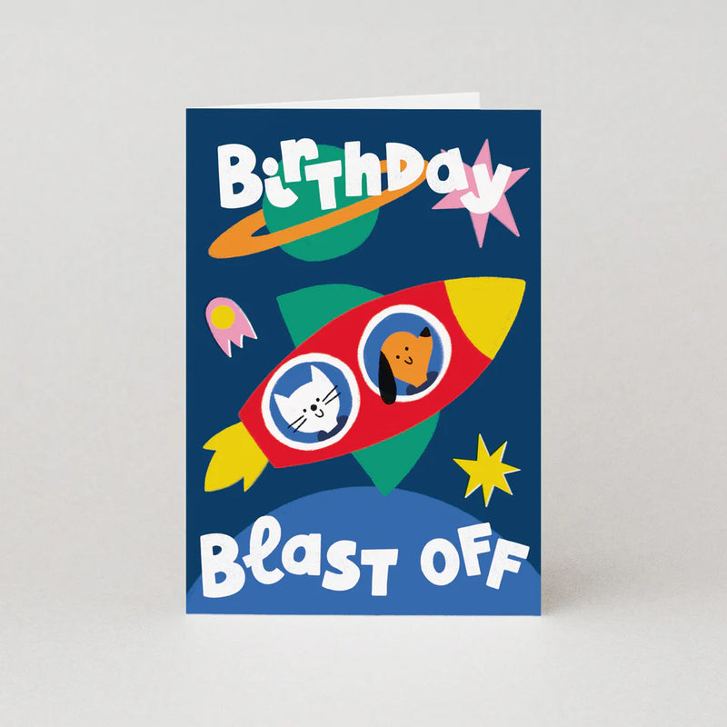 Birthday Card Blast Off