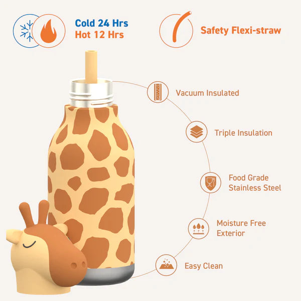 Asobu 16oz Bestie Bottle - Giraffe Spots