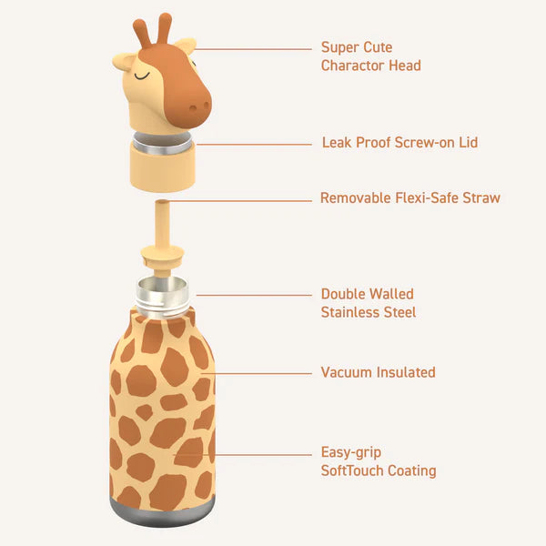 Asobu 16oz Bestie Bottle - Giraffe Spots