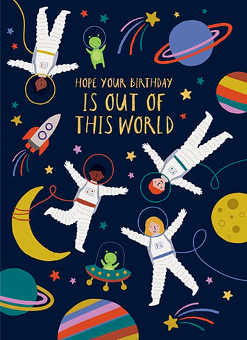 Birthday Card Out of This World