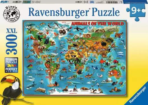 Ravensburger 300 XXL Piece Puzzle - Animals of the World