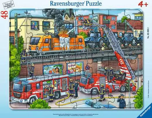 Ravensburger 48 Piece Frame Puzzle - Firetruck Rescue
