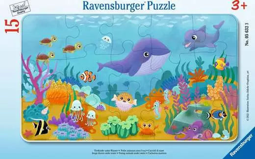 Ravensburger 15 Piece Frame Puzzle - Young Animals Under Water