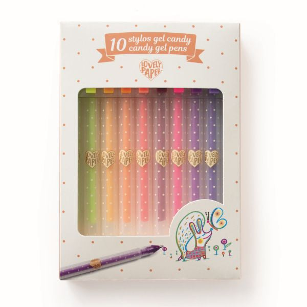 Djeco 10 Candy Gel Pens