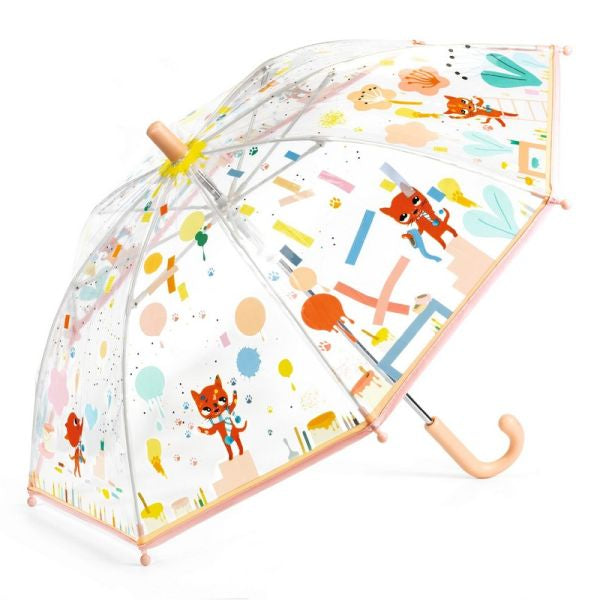 Djeco Umbrella  Little - Transparent - Various Styles