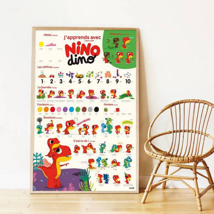 Poppik Discovery Poster First Learnings with Nino Dino XXL