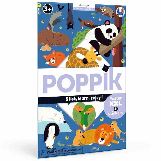 Poppik Discovery Poster and Stickers - Good Night