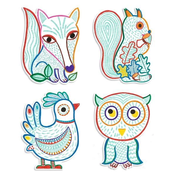 Djeco Magic Colouring - Forest Friends