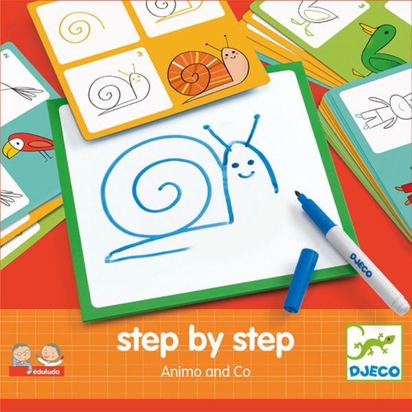 Djeco Eduludo - Step by Step Animlas and Co