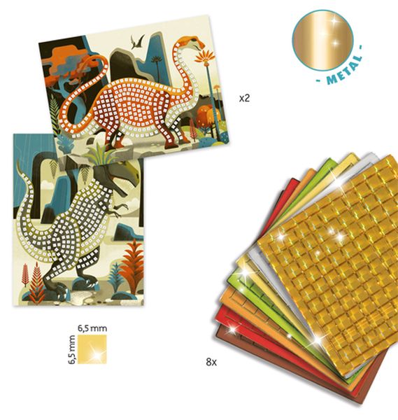 Djeco Mosaic Kit - Dinosaurs