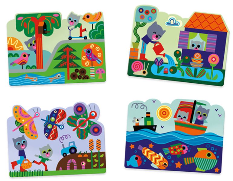 Djeco Magic Colouring - Hidden in the Garden