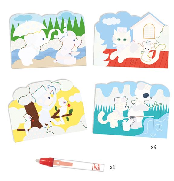 Djeco Magic Colouring - Hidden Outside
