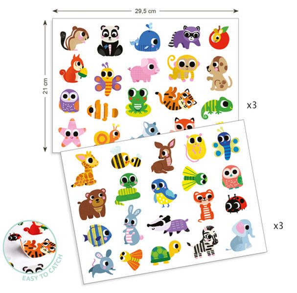 Djeco Stickers - Baby Animals