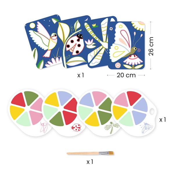 Djeco Palette Painting - Creepy Crawlies