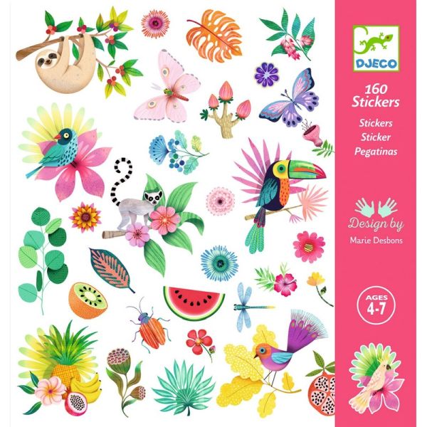 Djeco 160 Stickers - Various Styles