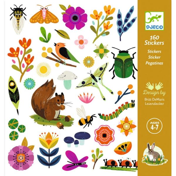 Djeco 160 Stickers - Various Styles