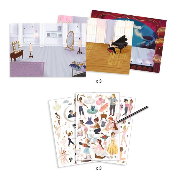 Djeco Decals Activity - Little Ballet Dancers