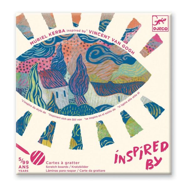 Djeco Scratch Cards - Inspired by Van Gogh