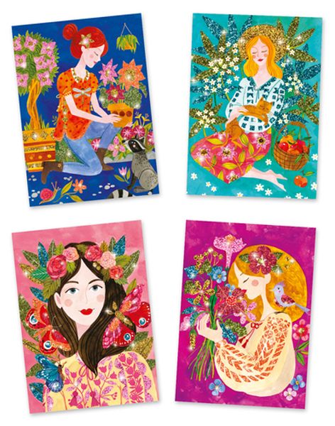Djeco Glitter Boards - The Scent of Flowers