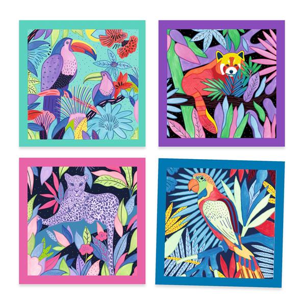 Djeco Cards to Paint - Selva