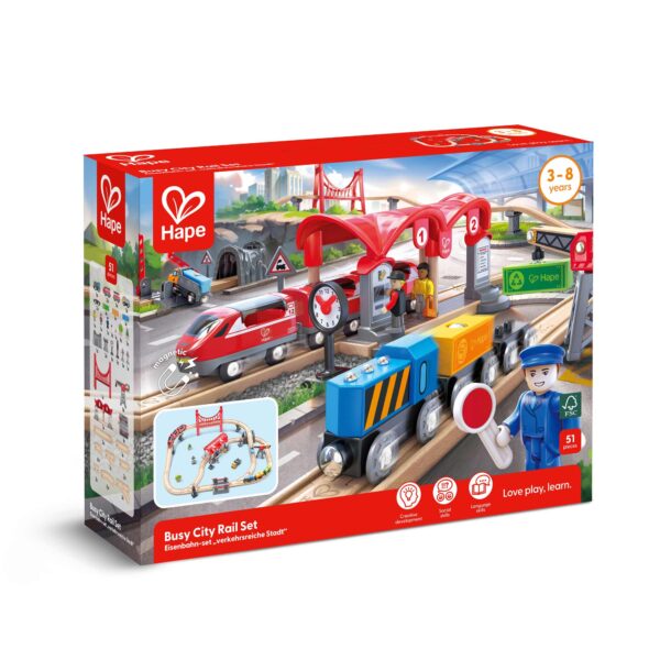 Hape Busy City Rail Set